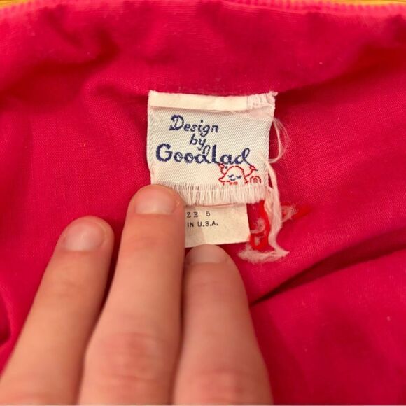 Vintage Design by GoodLad pink corduroy overall dress - Picture 5 of 6